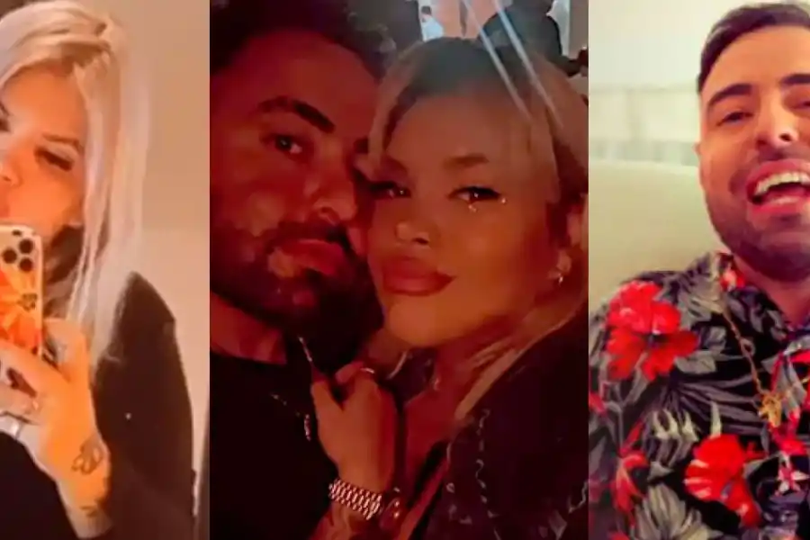 Morena junto a su pareja Maximiliano Bertorello