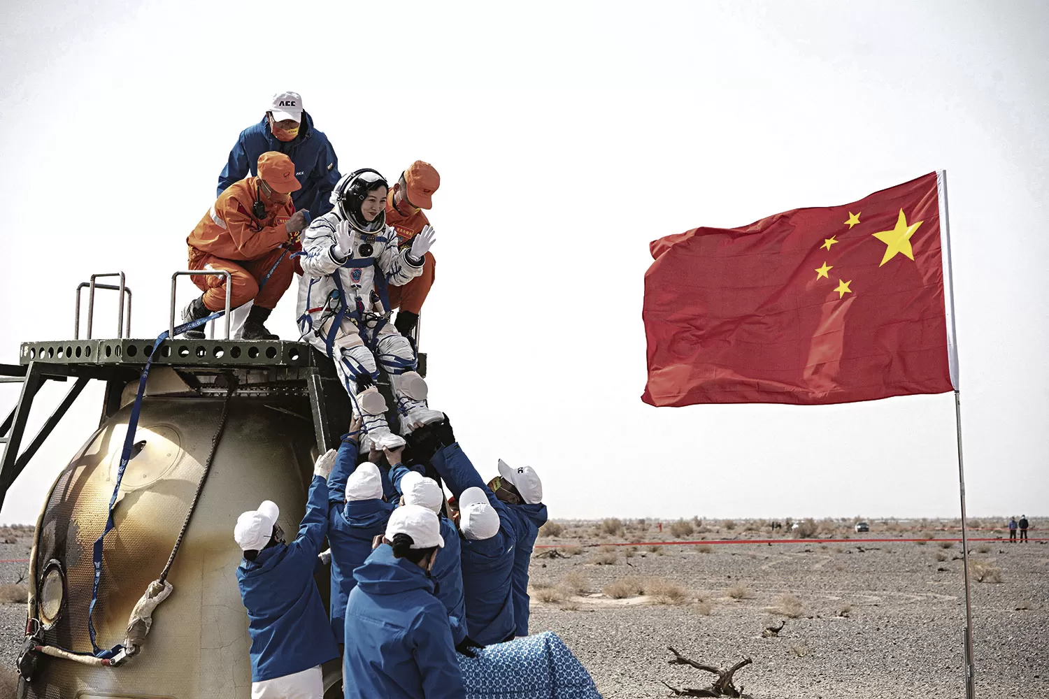 La misión espacial china: el regreso de los tres astronautas
