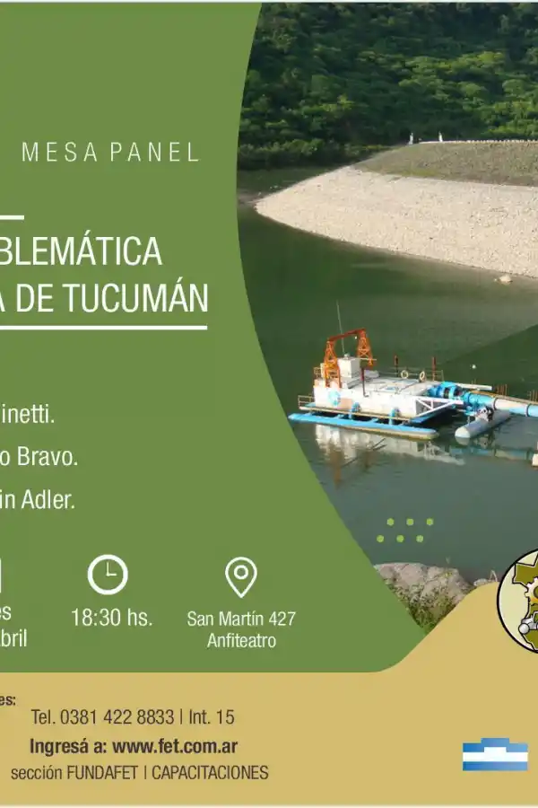 En la FET, disertarán sobre la problemática hídrica de Tucumán