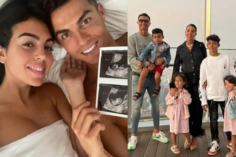 Cristiano Ronaldo junto a su familia