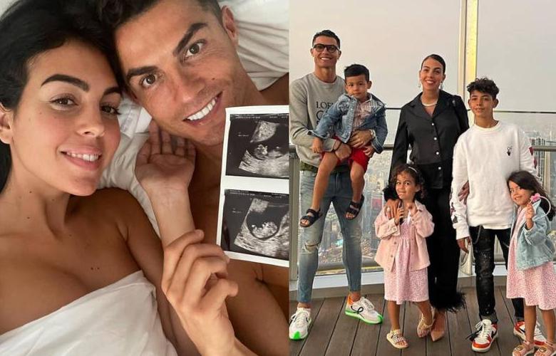 Cristiano Ronaldo junto a su familia