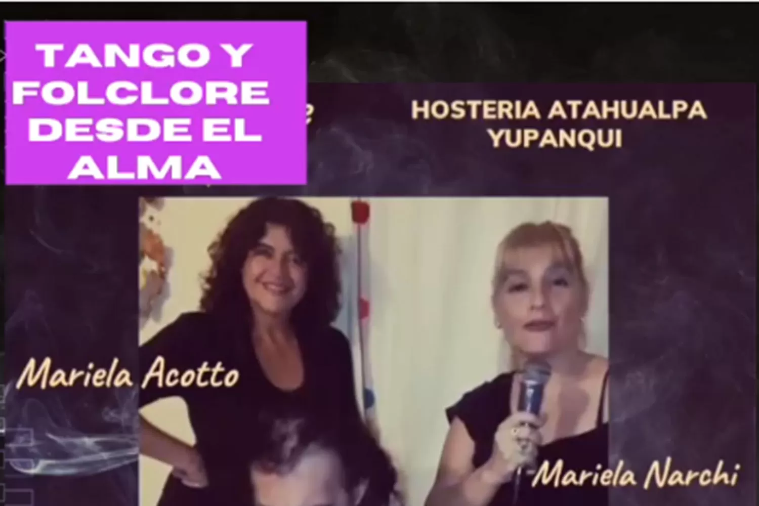 Mariela Narchi, Quique Yance y Mariela Acotto, juntos