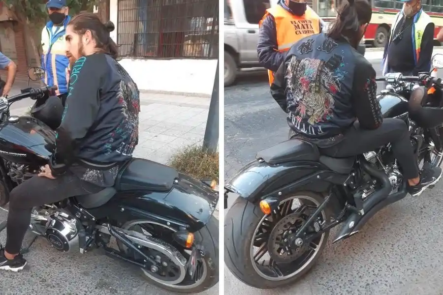 Cuando le secuestraron la moto.