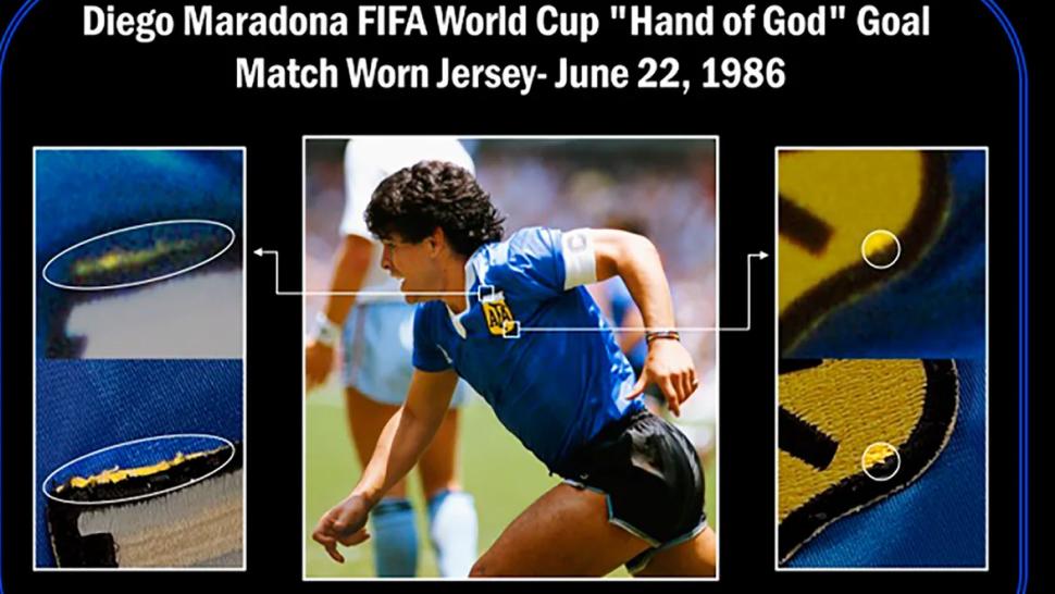 Maradona: mañana se inicia la subasta por la camiseta que usó ante Inglaterra en 1986