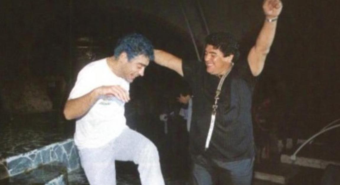 Maradona y Rodrigo se encontraron en Cuba