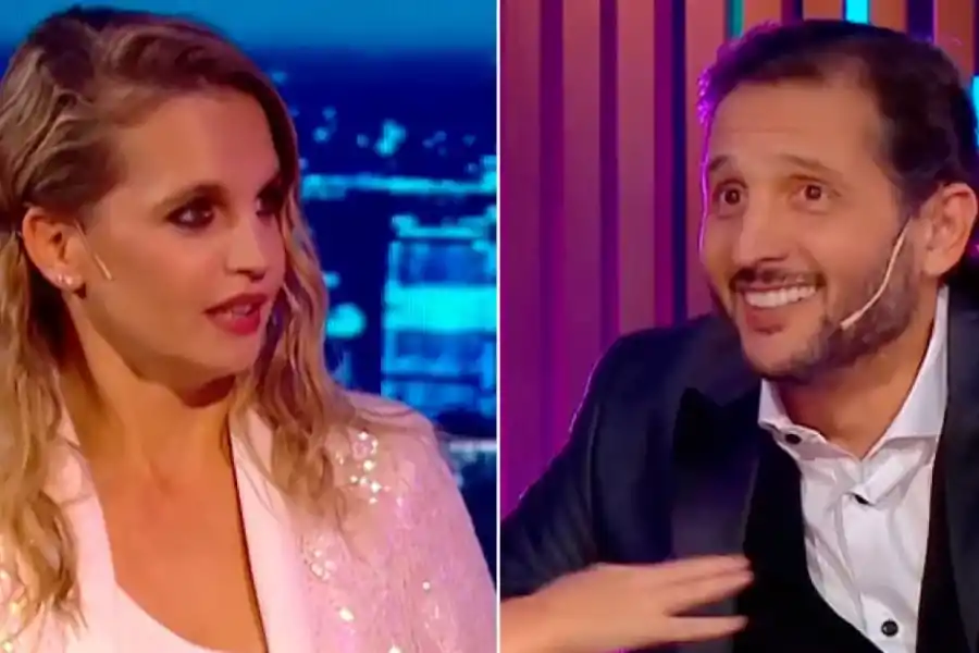 Sabrina Garciarena y Germán Paoloski durante una entrevista