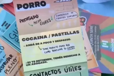 Polémica en Morón por un folleto sobre consumo de drogas: anda de a poco y despacio