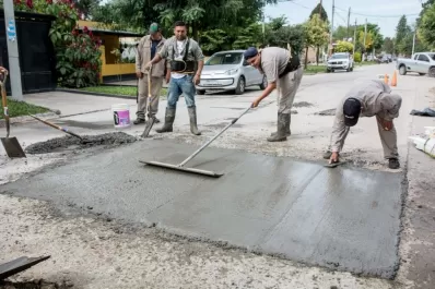 Obras de arreglo de calles en municipios