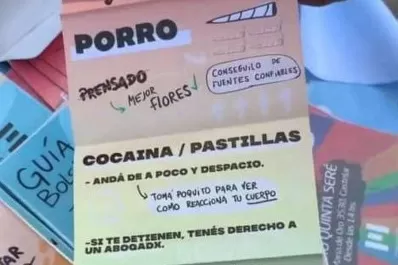 Polémica: en Morón entregaron folletos con consejos para drogarse