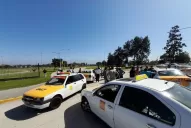 Los taxistas bloquearon el ingreso a la terminal de ómnibus de Concepción