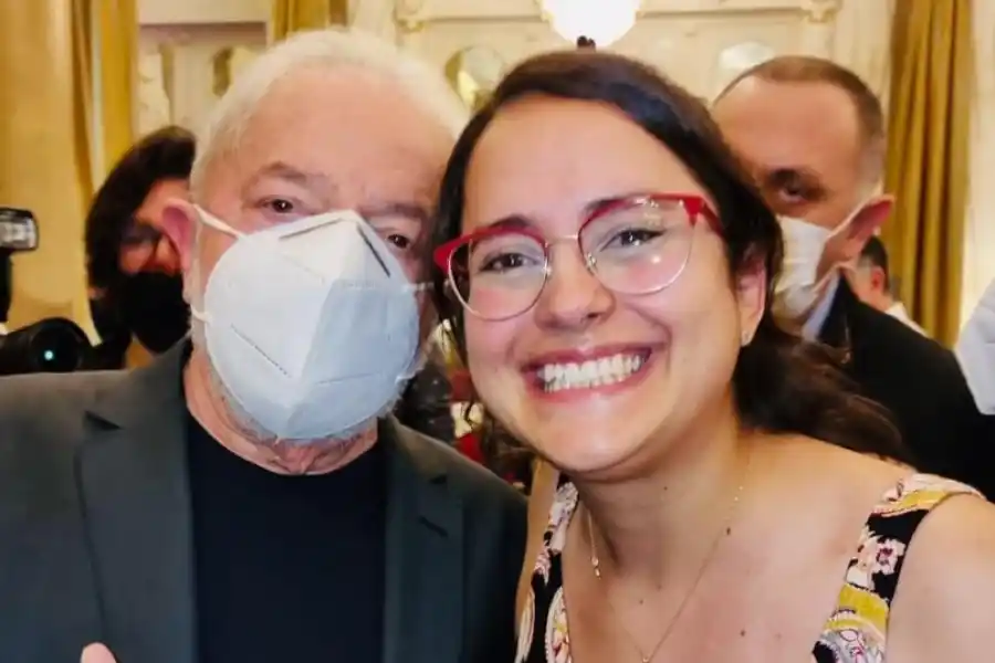 JUNTOS. María Haro Sly con Lula Da Silva. 