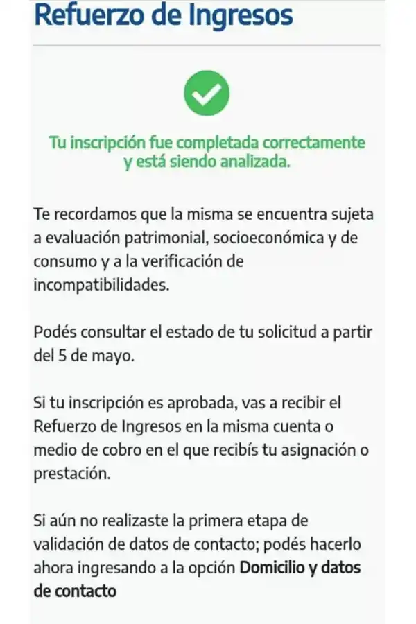 Anses dio a conocer los primeros rechazos al bono de $ 18.000