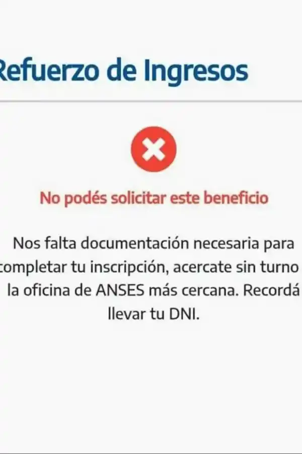 Anses dio a conocer los primeros rechazos al bono de $ 18.000