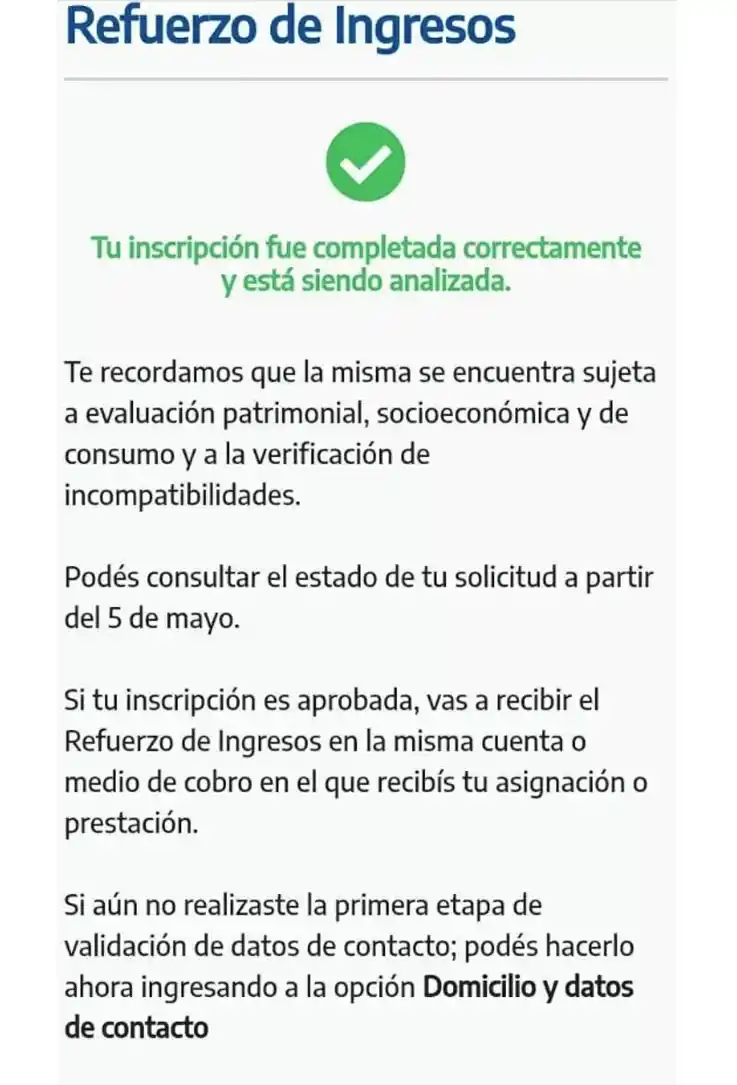 Anses dio a conocer los primeros rechazos al bono de $ 18.000