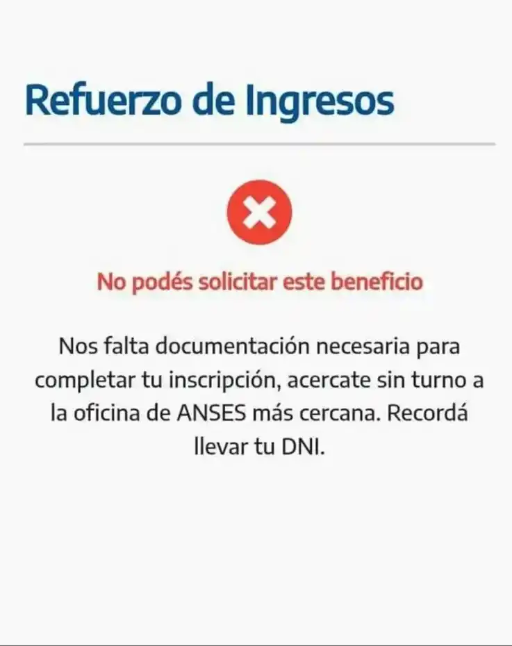 Anses dio a conocer los primeros rechazos al bono de $ 18.000