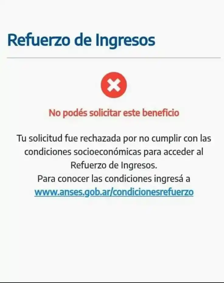 Anses dio a conocer los primeros rechazos al bono de $ 18.000