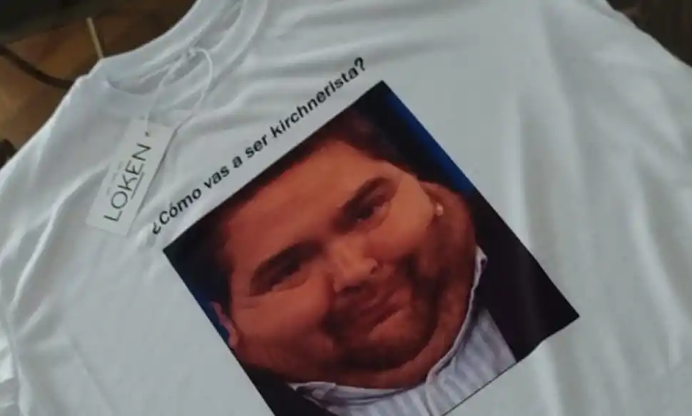 La remera que usó Florencia Ravelo.