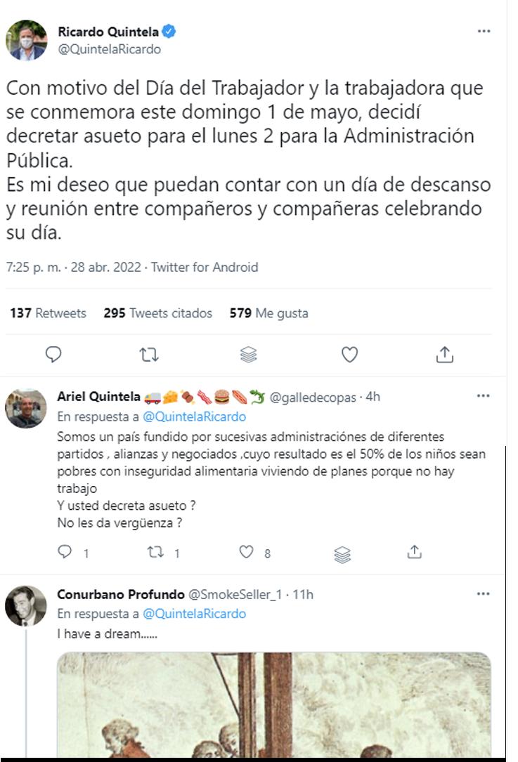 La Rioja decretó asueto el 2 de mayo porque el Día del Trabajador es domingo