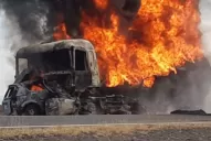 Accidente en la ruta 60: explotó un camión cisterna y hay dos muertos