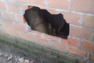 Hizo un boquete y robó; pero terminó detenido