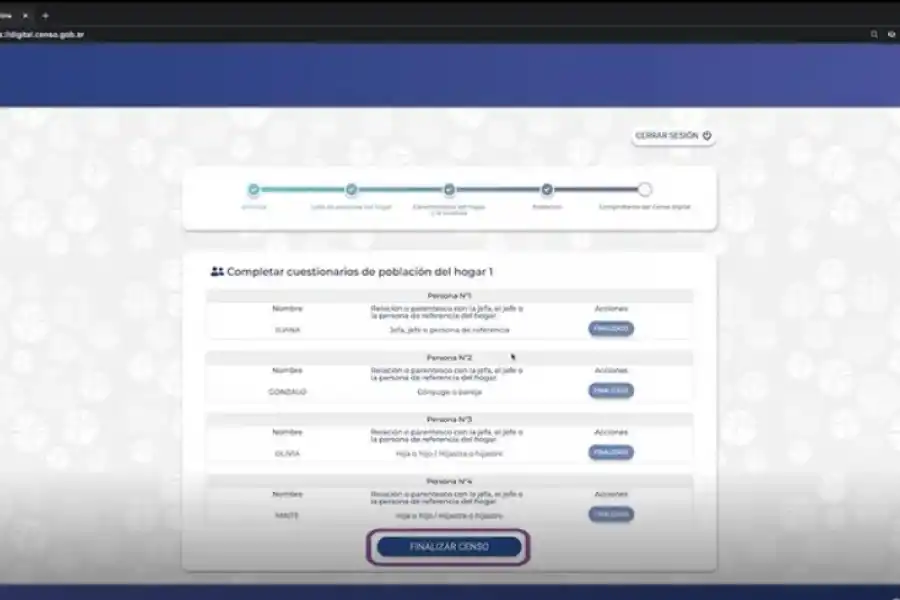 La provincias que encabezan el podio en cantidad de censados son: La Pampa, Tierra del Fuego y CABA.