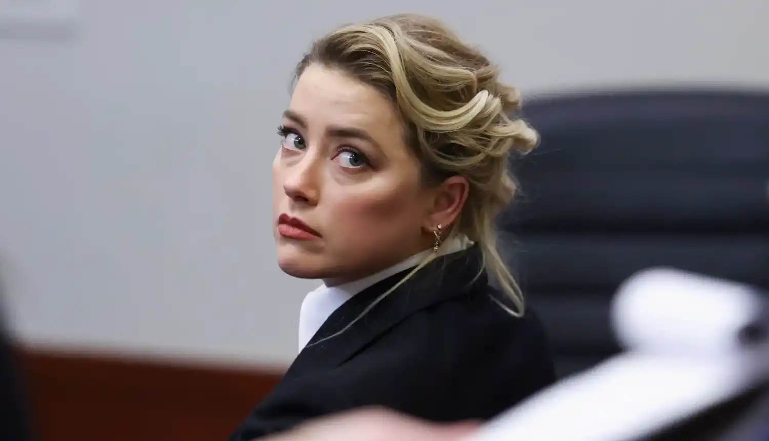Amber Heard durante el juicio