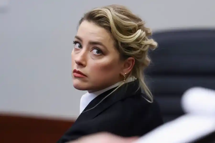 Amber Heard durante el juicio