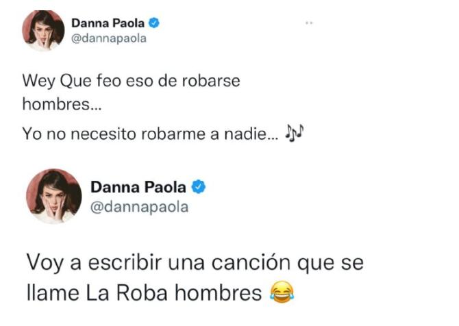 Mensaje de Danna Paola en Twitter