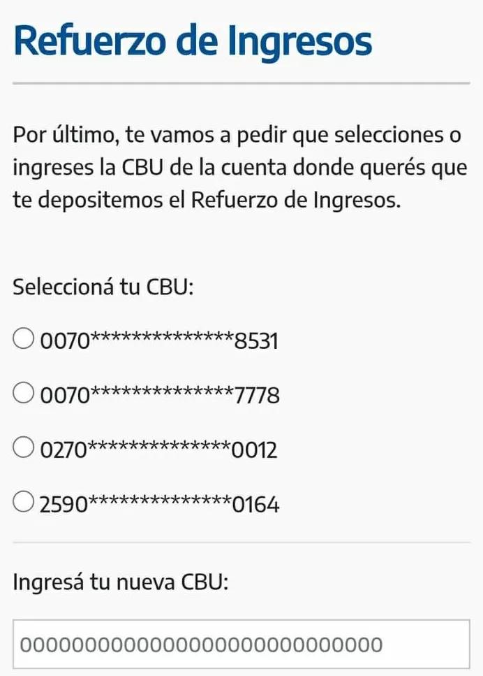 Uno de los pasos previos a la evaluación socioeconómica es otorgar el número de CBU.