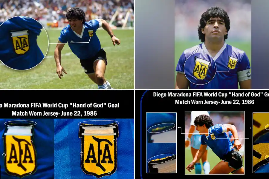 Cuenta regresiva para la subasta de la camiseta que Maradona usó ante Inglaterra en el 86´