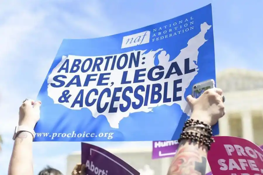 Protestas a favor del aborto en Estados Unidos Foto: Europa Press