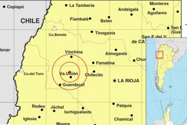 Un sismo de 4.5° de magnitud hizo temblar a La Rioja