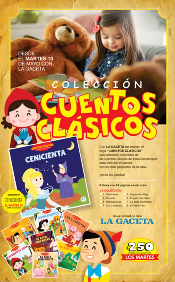 LA GACETA lanza desde el martes una colección de cuentos clásicos para chicos
