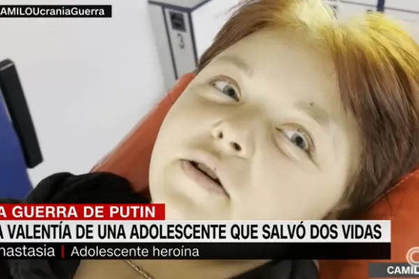 Heroico gesto: una adolescente ucraniana salvó a dos hombres en plena guerra