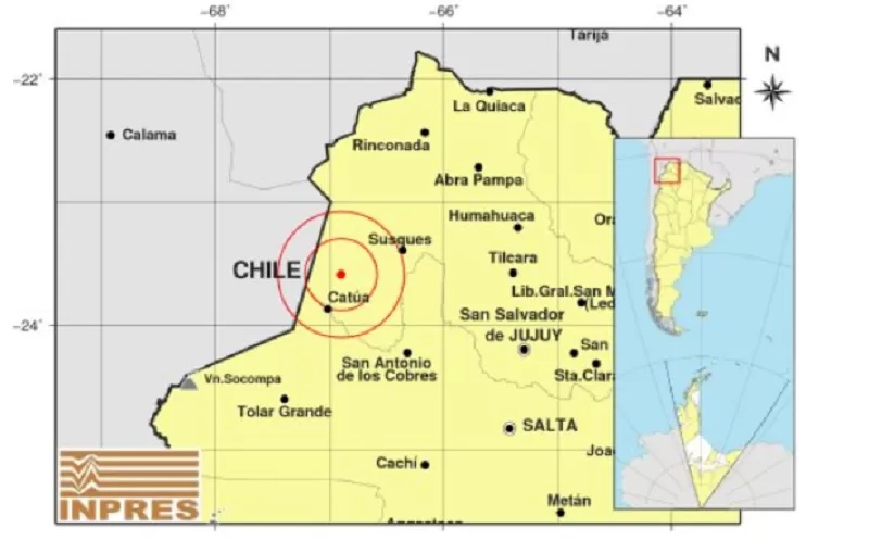 Un sismo de 6.4 sacudió el Norte argentino