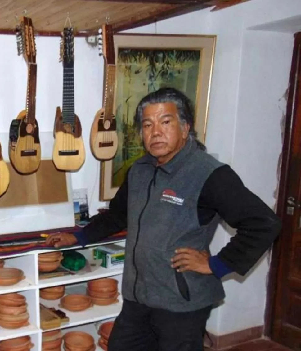 JOSÉ PATAGUA. El luthier oriundo de Purmamarca y radicado en La Plata, fue docente de artes plásticas. el tribuno