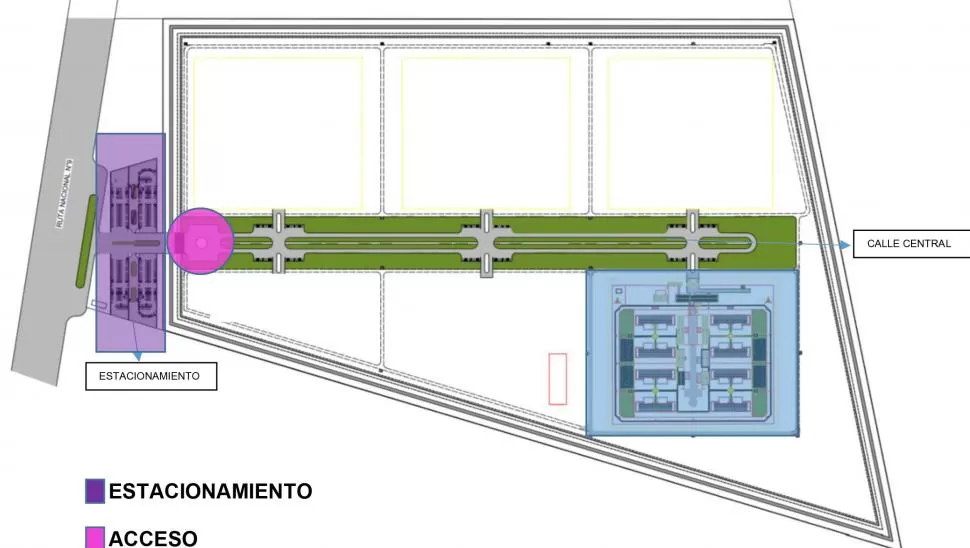 ZONIFICACIÓN. El predio de 130 hectáreas está ubicado junto a la ruta 9.