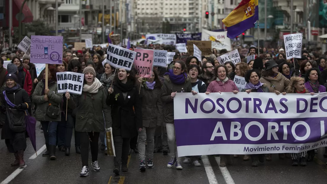 Movilizaciones en España por la ampliación de la ley del aborto
