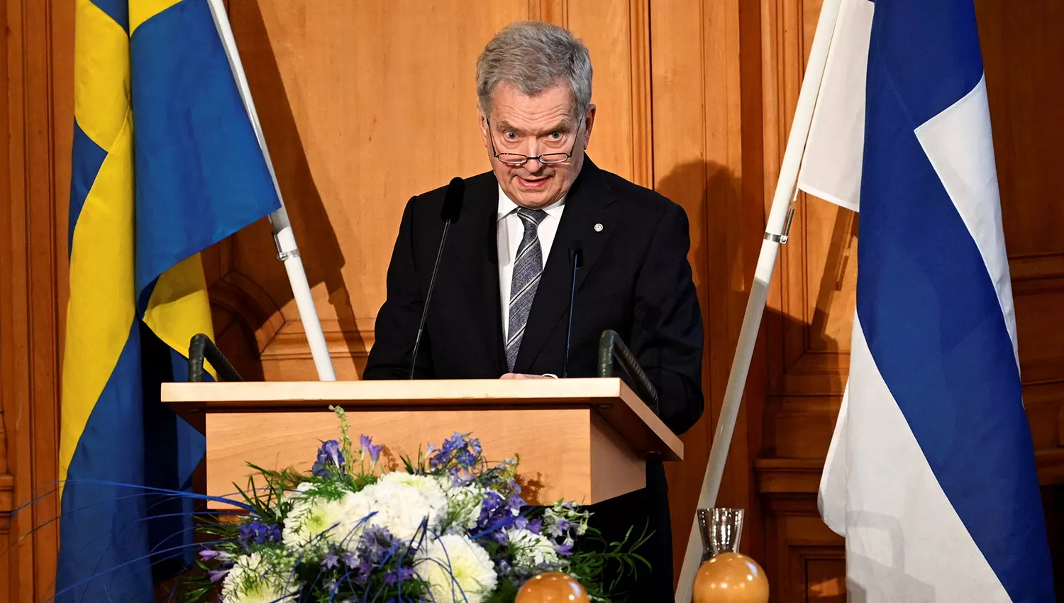 PRIMER PASO. El presidente de Finlandia, Sauli Niinistö, tomó la decisión de romper con más de 70 años de neutralidad de su nación.