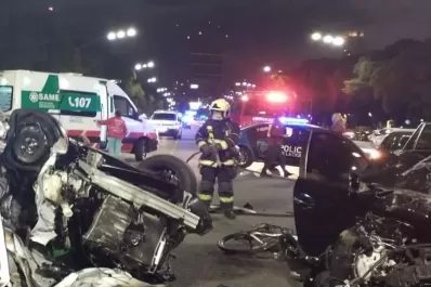 Video: así fue el brutal choque múltiple frente al Hipódromo de Palermo