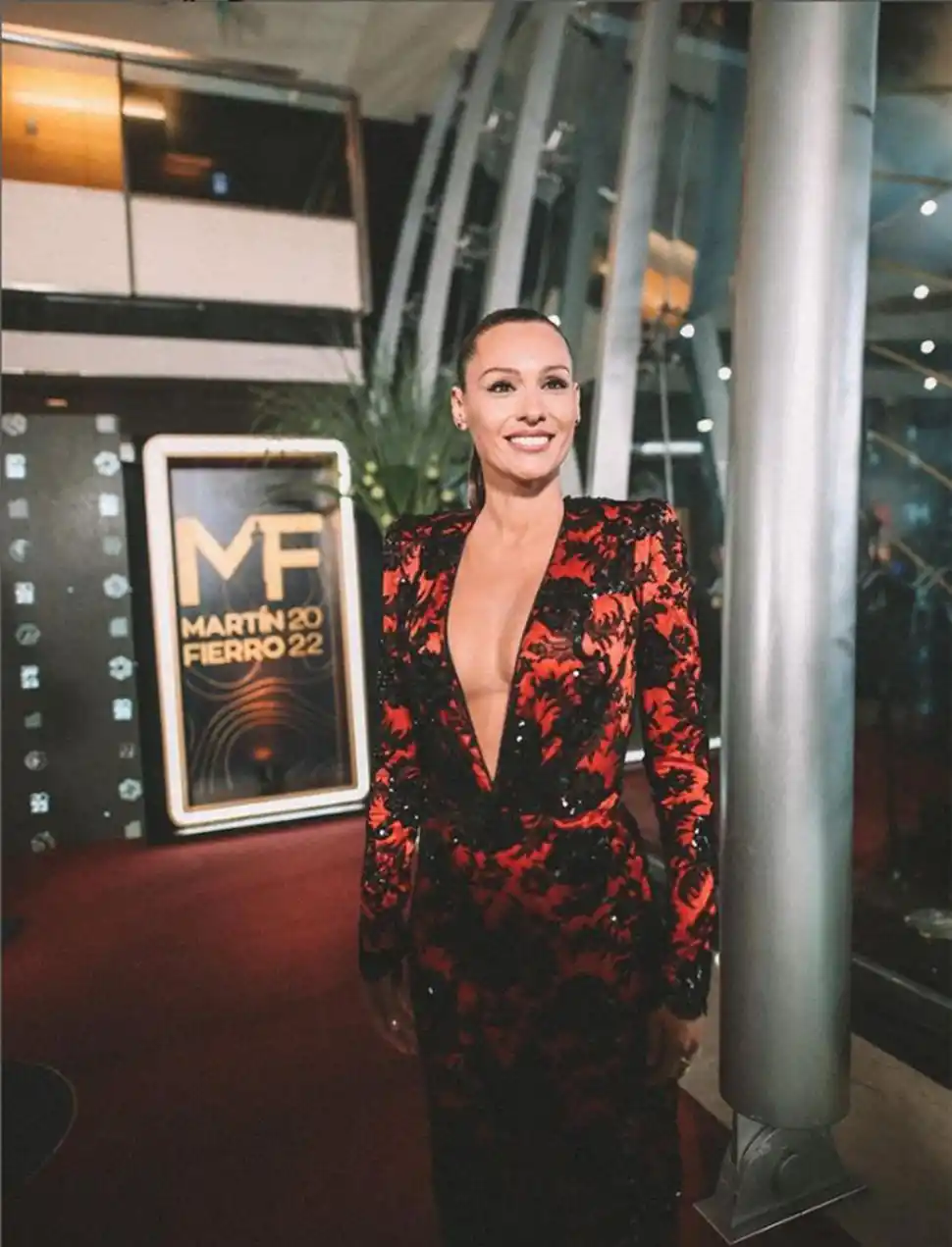 PAMPITA. Norma Aleandro usó este vestido de Elsa Serrano en el Oscar. telefe