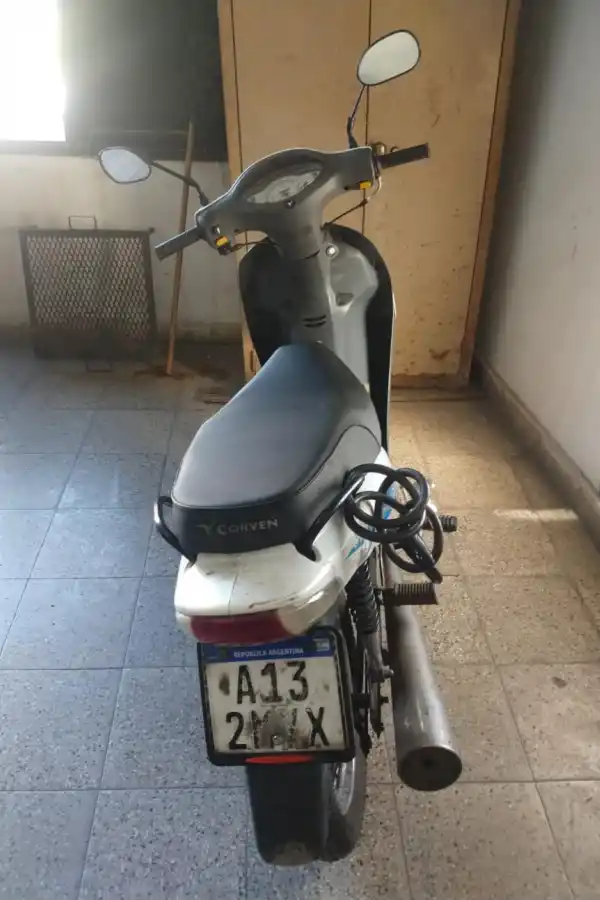 RECUPERADA. La Policía secuestró la moto de Guillermo Sahad.