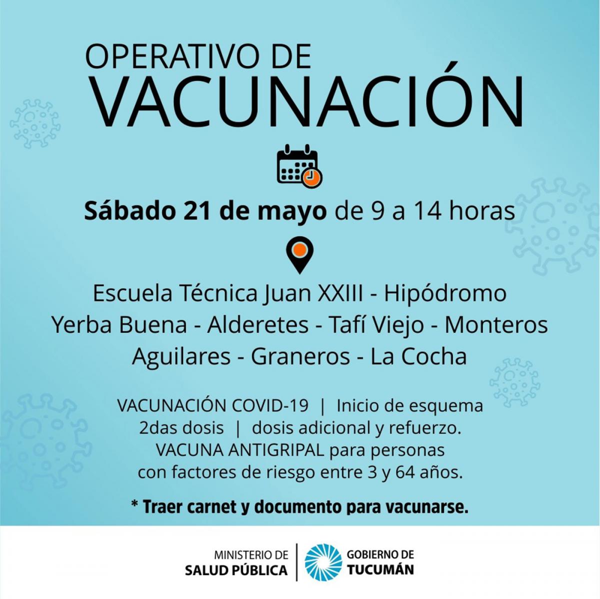 Tucumán recibió más de 49.000 dosis de vacunas contra la covid-19 
