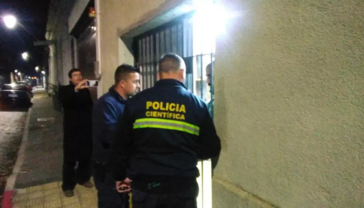 La Policía Científica de Uruguay.