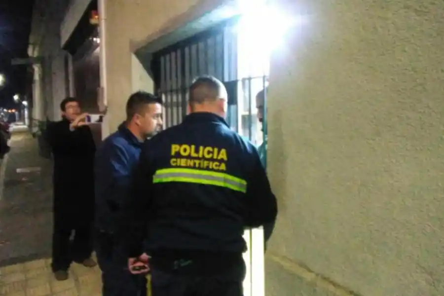 La Policía Científica de Uruguay.