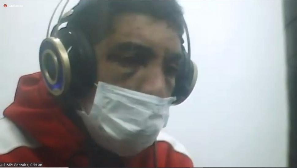 TRAS LAS REJAS. Cristian Emanuel González quedó detenido. 