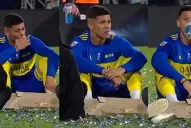 Fumando, tomando cerveza y comiendo pizza: el festejo de Marcos Rojo por el título de Boca