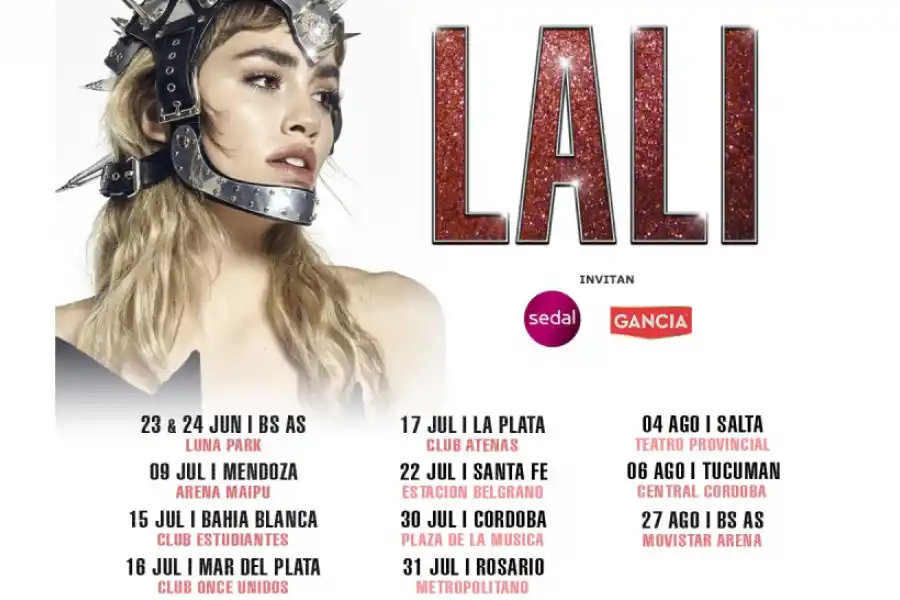 Cuándo y donde cantará Lali Espósito en Tucumán