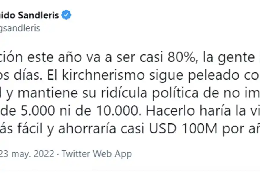 ¿Cuánto se podría haber ahorrado si se realizaban billetes de $5.000?