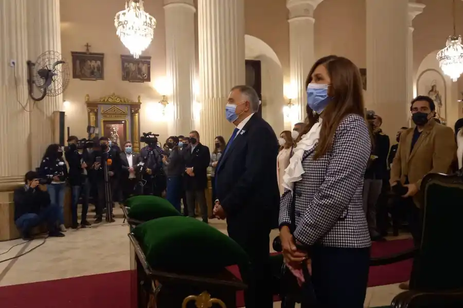 EN EL SOLEMNE TEDEUM. Osvaldo Jaldo encabezó las celebraciones oficiales por el 25 de Mayo. Foto LA GACETA / Analía Jaramillo